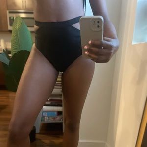 Black swim bottoms